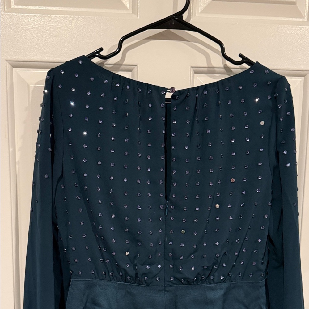 LK Bennett Dark blue Long Sleeve Dress with Studded Accents - Picture 9 of 11